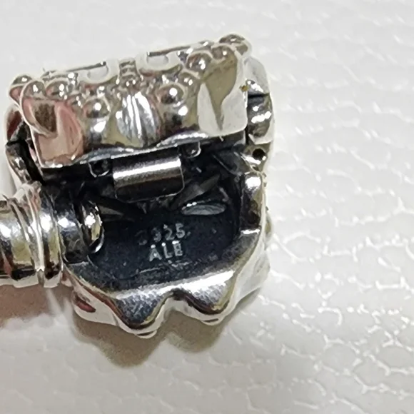 Pandora Moments Butterfly Clasp Snake Chain Bracelet 7.5 IN